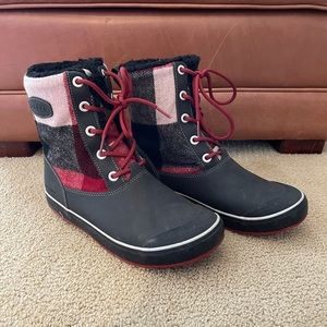 Plaid Buffalo Check Keen Boots